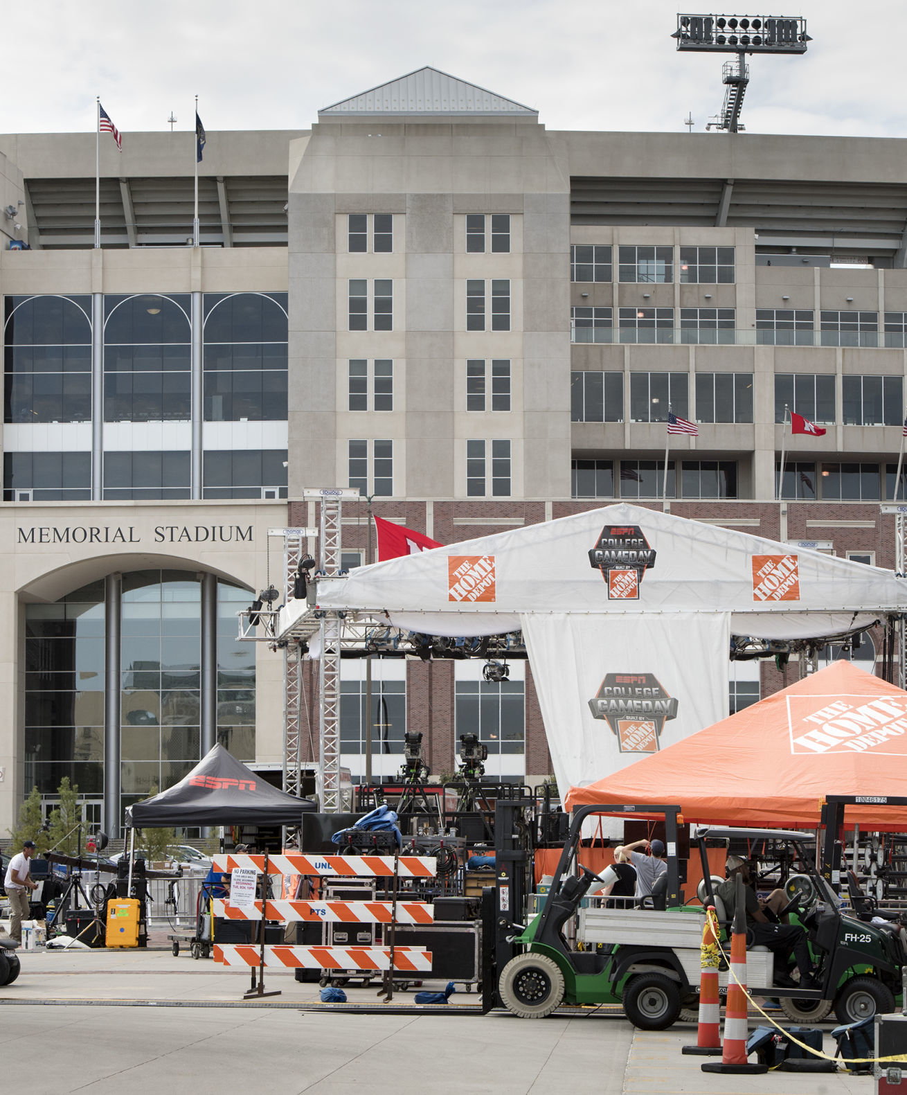 ESPN College GameDay set construction